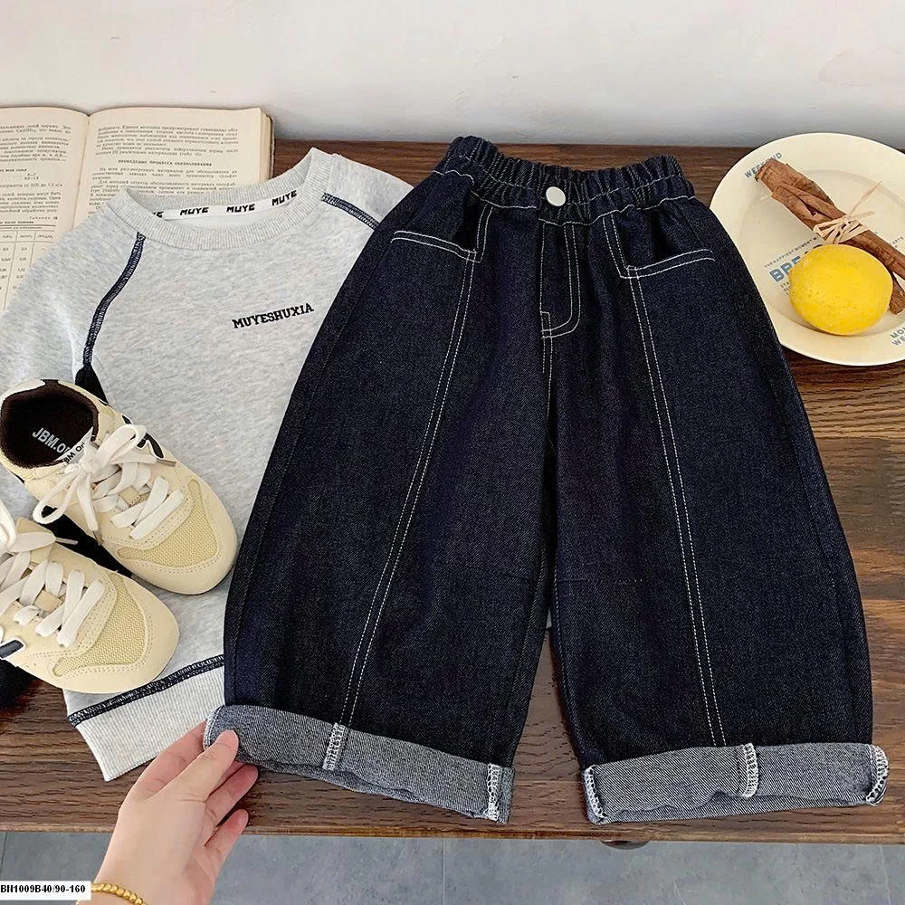 QUẦN JEAN CHỈ NỔI CẠP CHUN