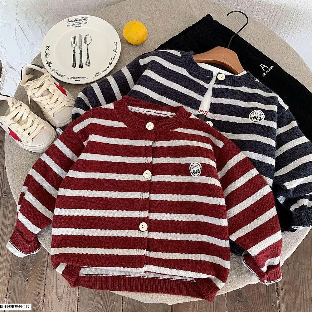 ÁO LEN KẺ NGANG LOGO NGỰC