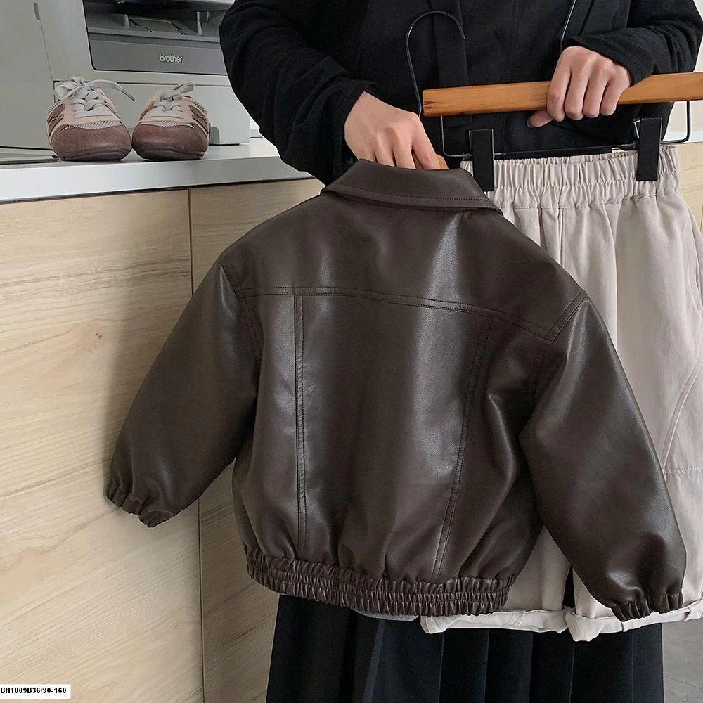 ÁO KHOÁC DA PU BOMBER