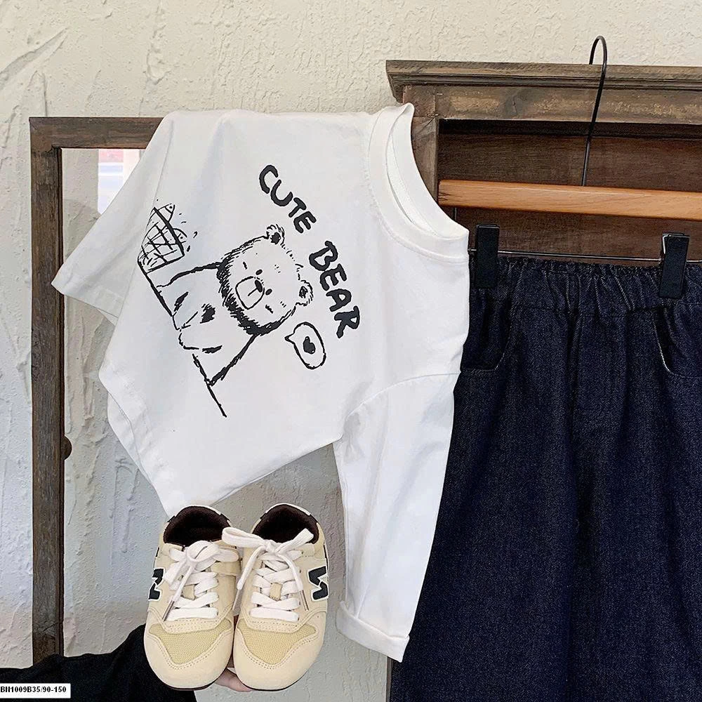 ÁO PHÔNG GẤU DÀI TAY