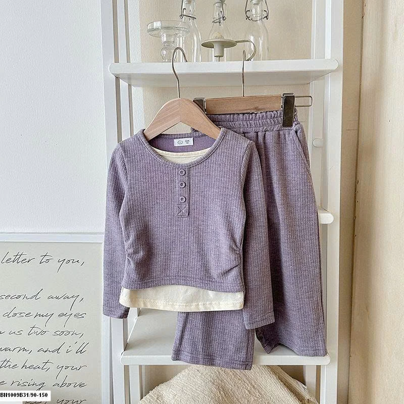 BỘ DÀI TAY COTTON 2 LỚP