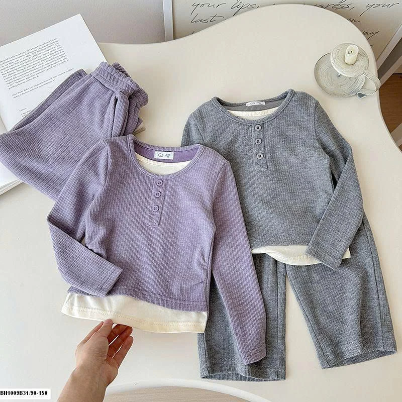 BỘ DÀI TAY COTTON 2 LỚP