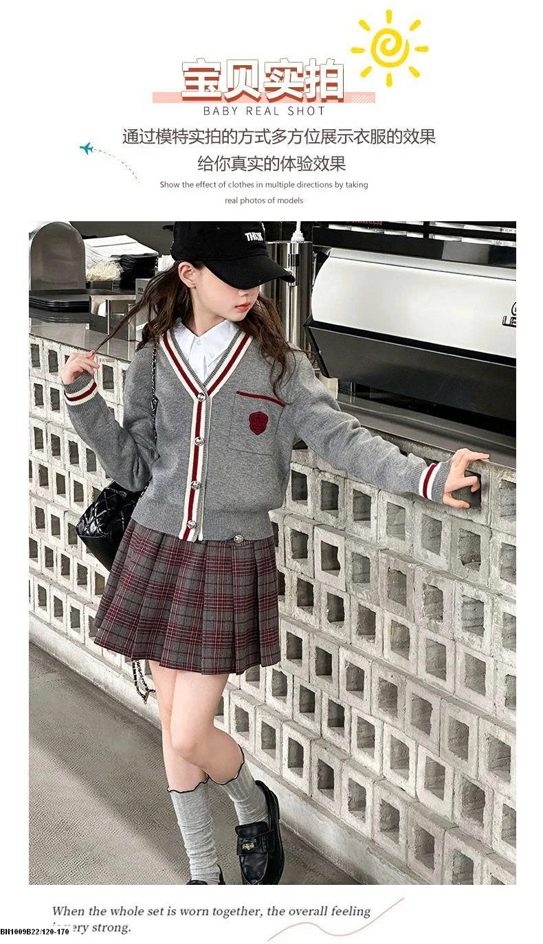 SET ÁO LEN CARDIGAN NỮ SINH