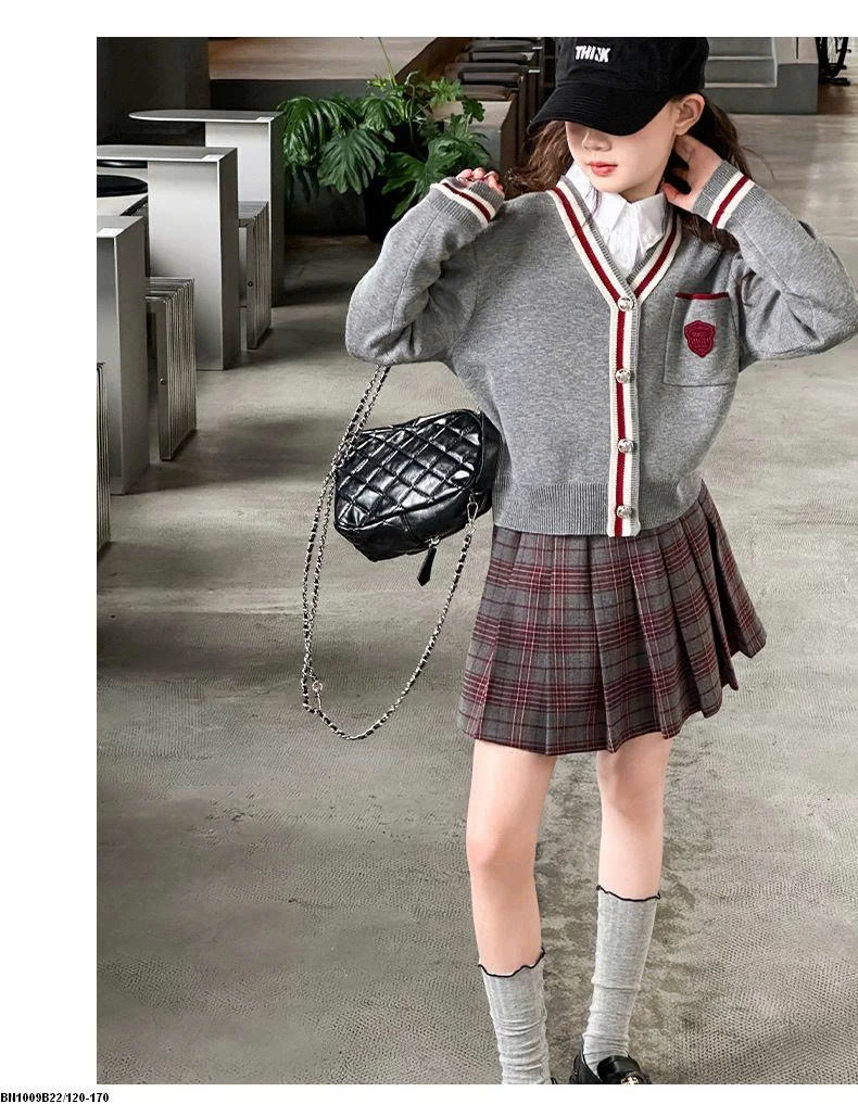 SET ÁO LEN CARDIGAN NỮ SINH