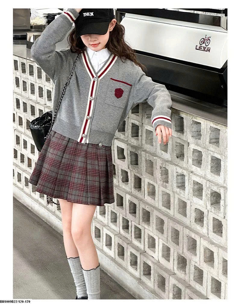 SET ÁO LEN CARDIGAN NỮ SINH