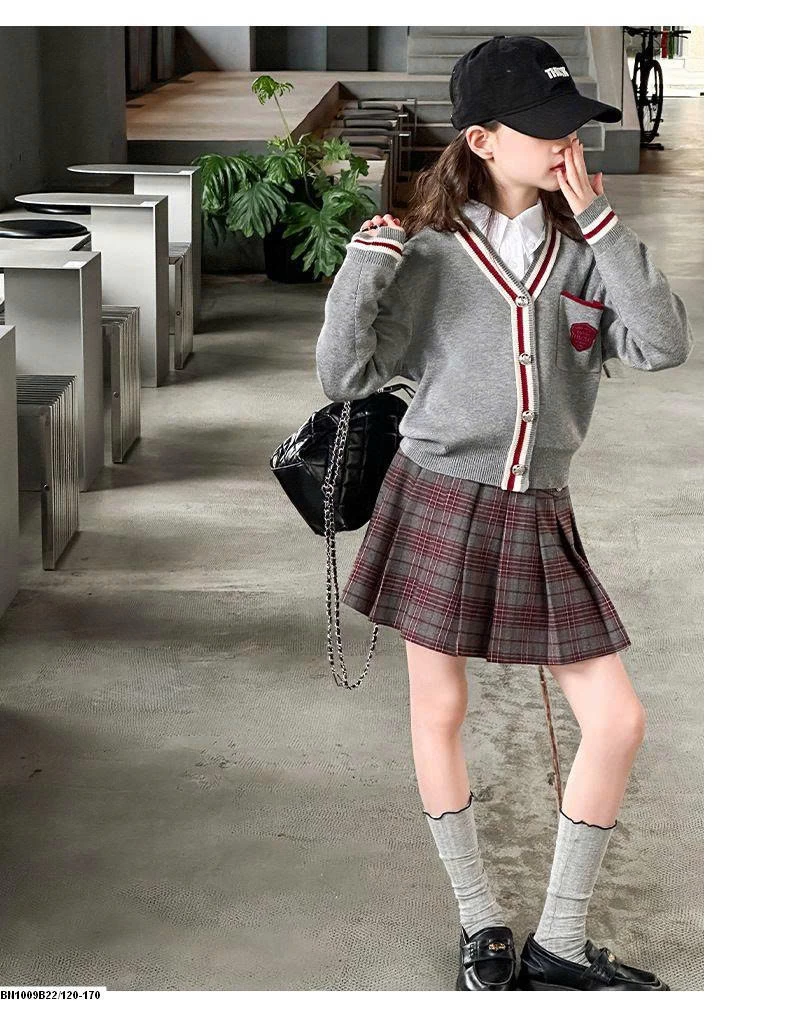 SET ÁO LEN CARDIGAN NỮ SINH