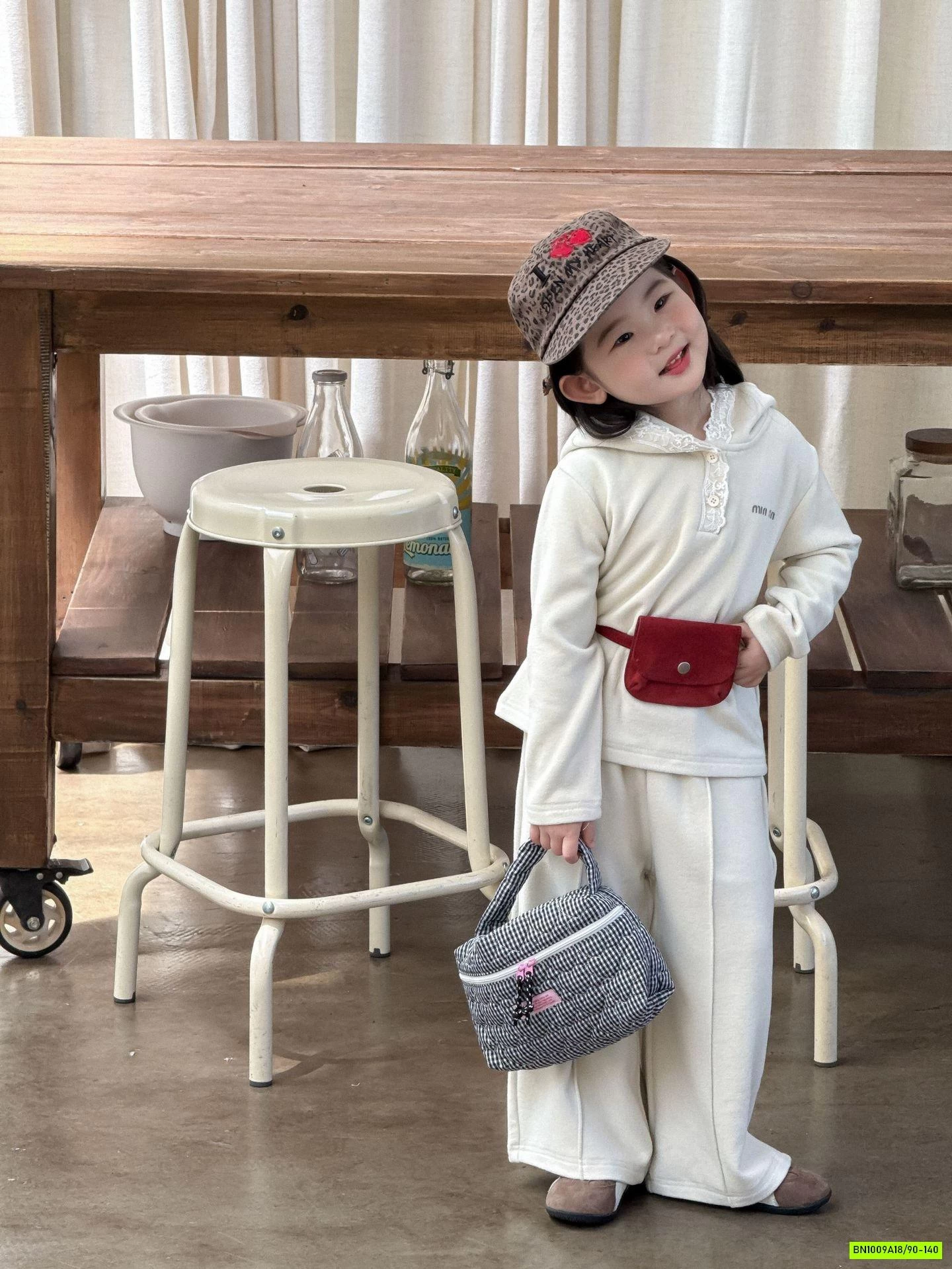 BỘ NỈ QUẦN SUÔNG PHỐI REN