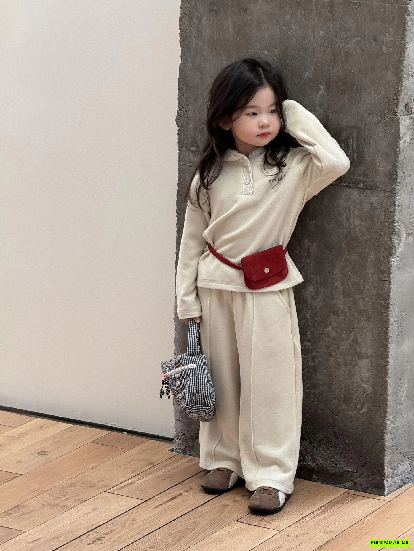 BỘ NỈ QUẦN SUÔNG PHỐI REN