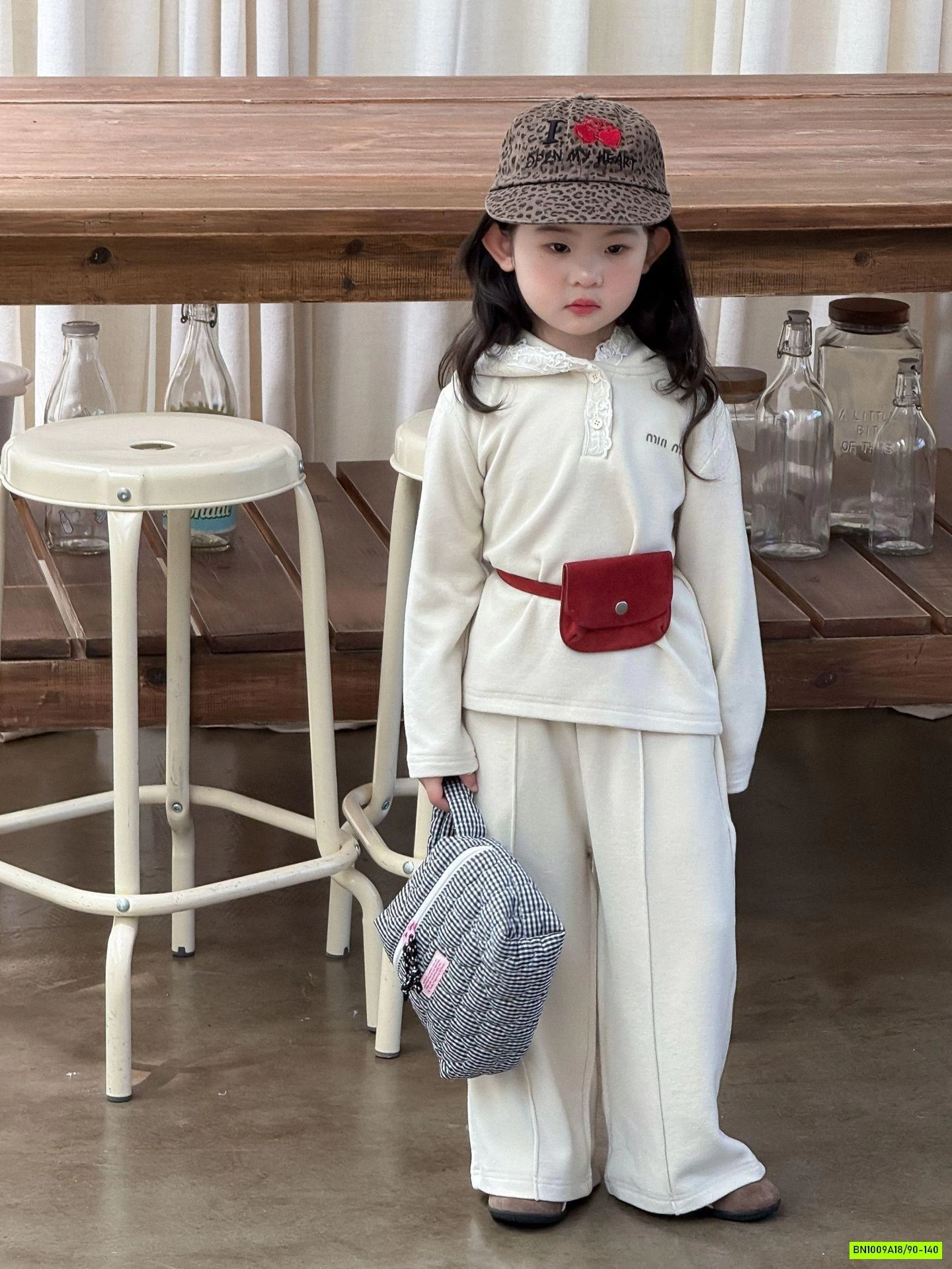 BỘ NỈ QUẦN SUÔNG PHỐI REN