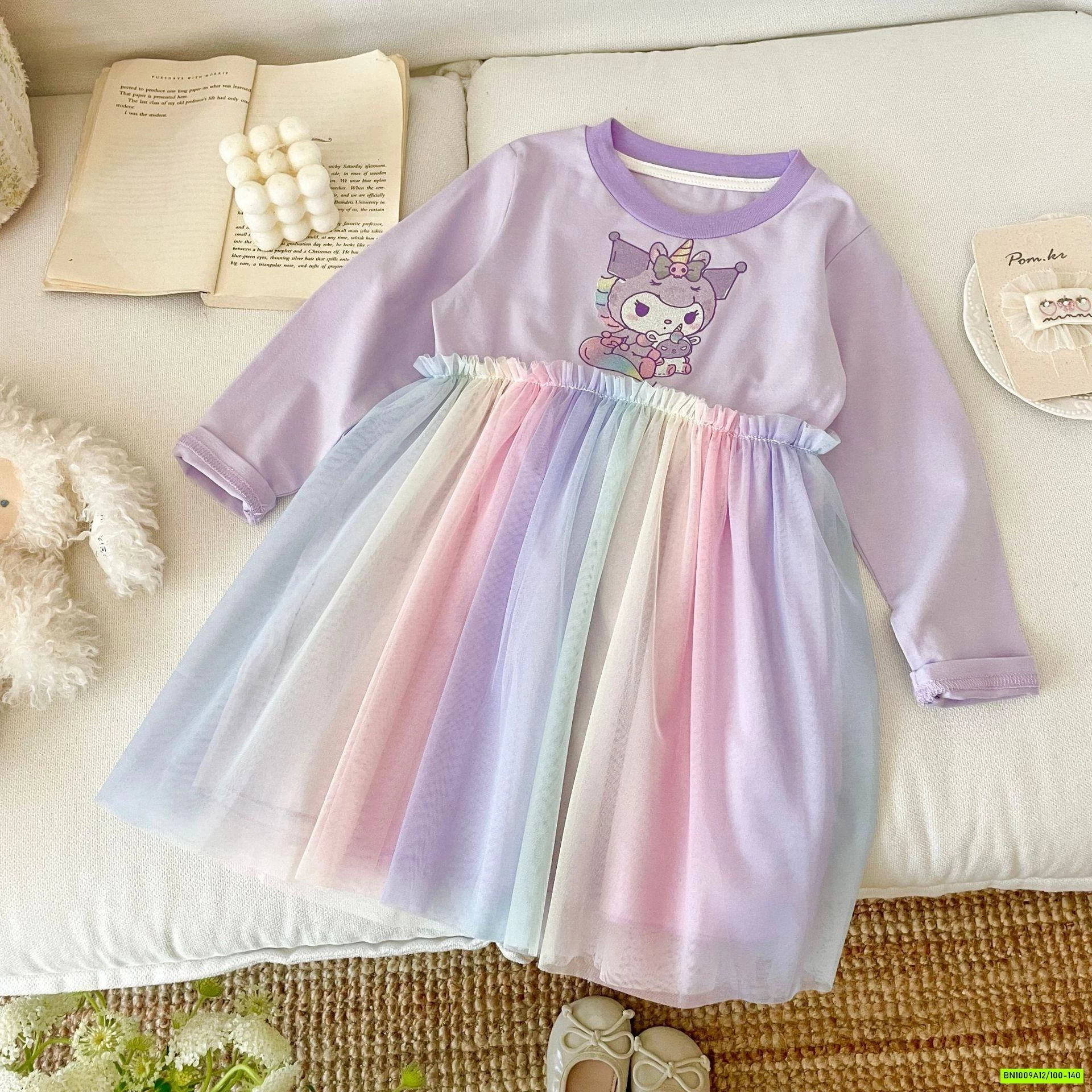 ĐẦM THUN CHÂN VOAN SẮC MÀU