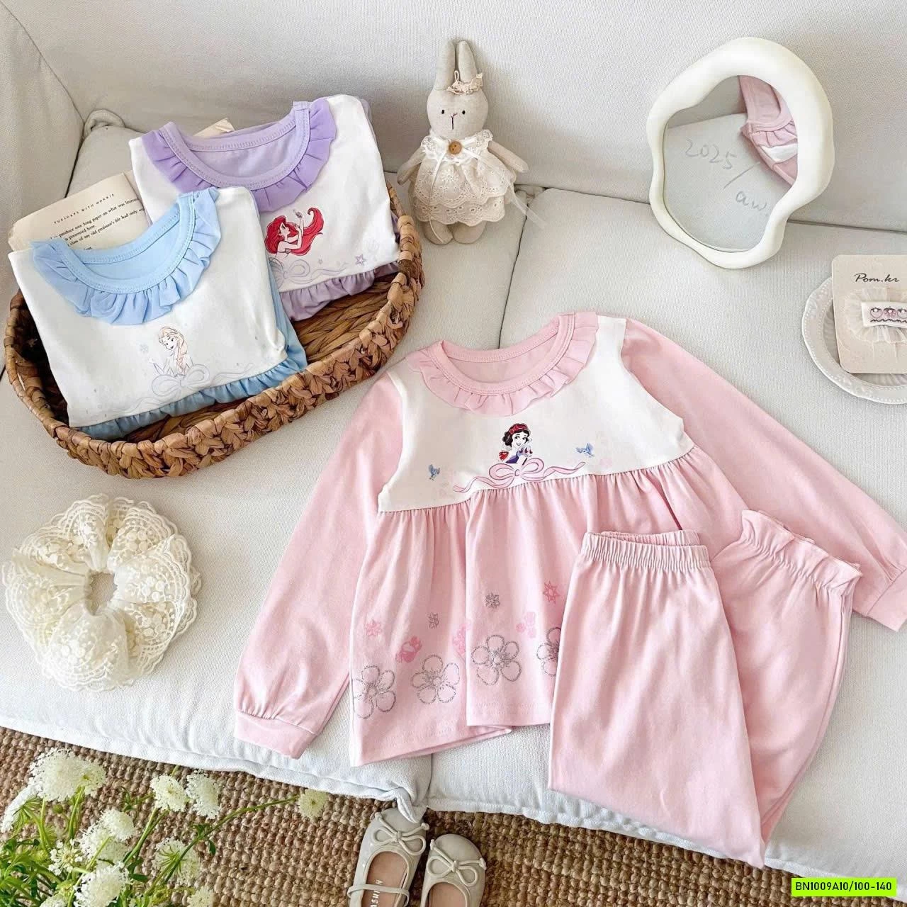 BỘ NGỦ CÔNG CHÚA CHO BÉ GÁI