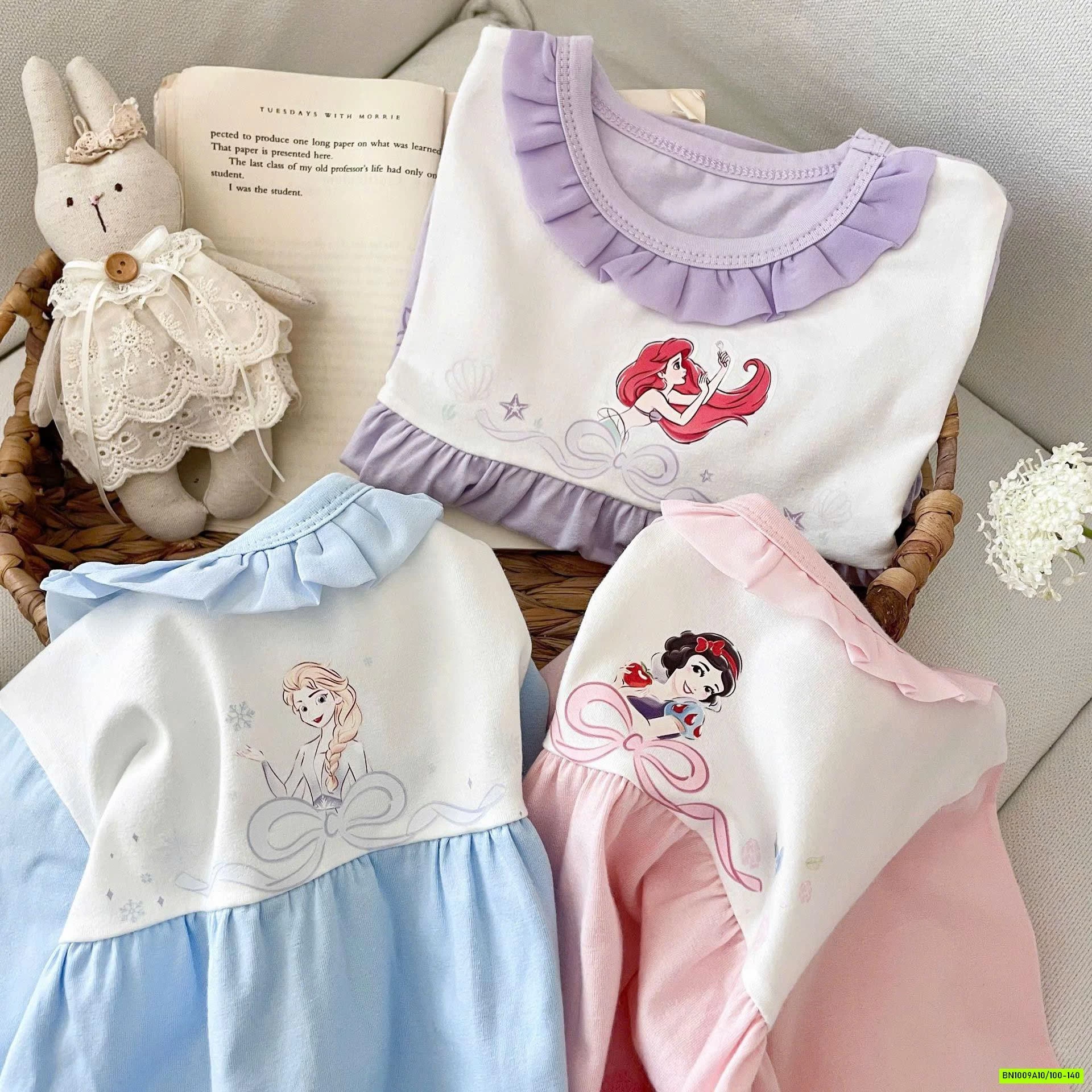 BỘ NGỦ CÔNG CHÚA CHO BÉ GÁI