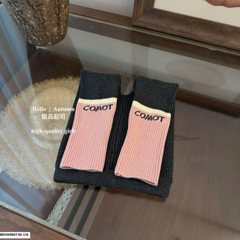 SET ÁO LEN HỒNG MIX QUẦN LEGGING