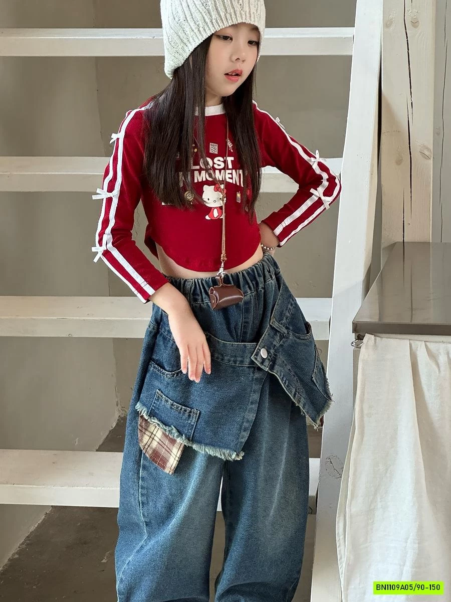 CROPTOP KITTY ĐUÔI TÔM