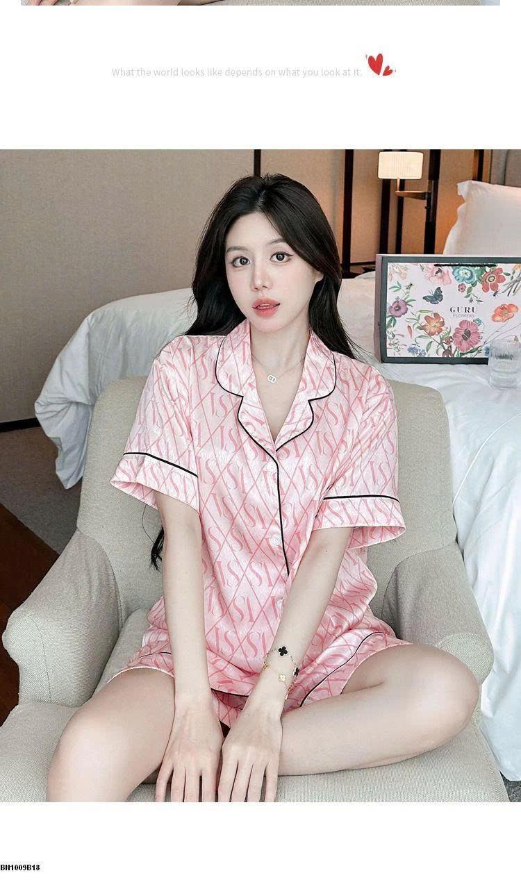 BỘ PIJAMA CỘC TAY