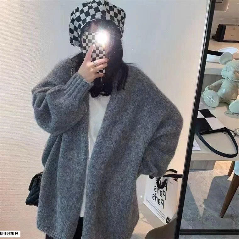 KHOÁC LEN LÔNG THỎ DÁNG ĐAI