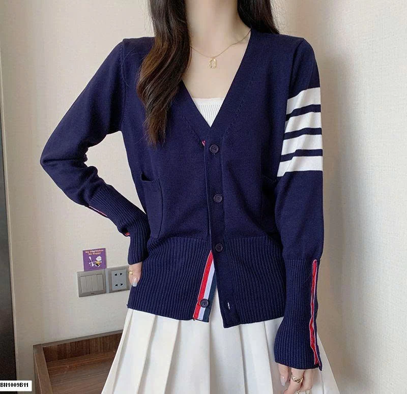 CARDIGAN DỆT KIM 4 SỌC