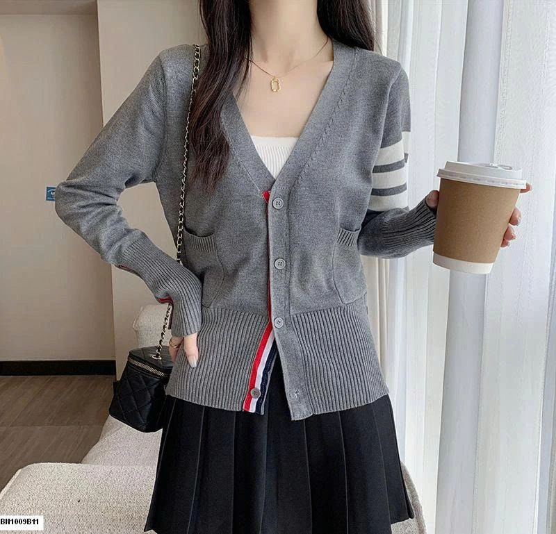 CARDIGAN DỆT KIM 4 SỌC