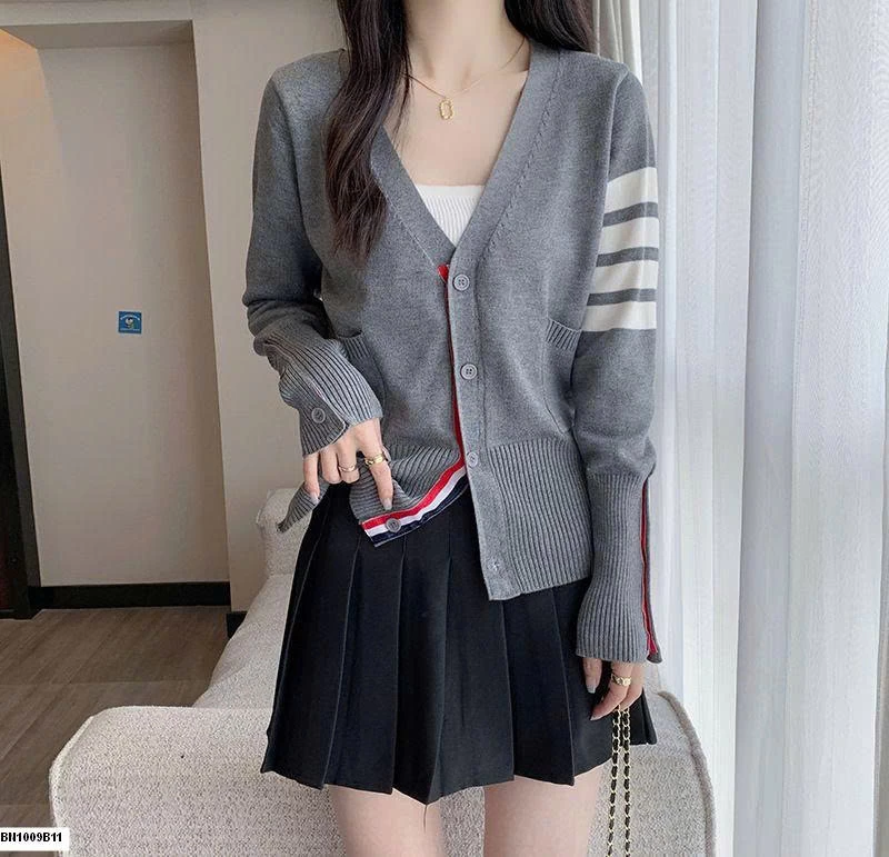 CARDIGAN DỆT KIM 4 SỌC