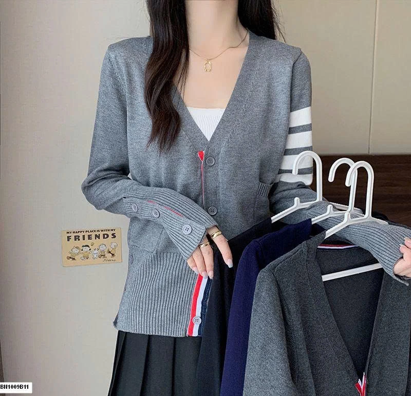 CARDIGAN DỆT KIM 4 SỌC