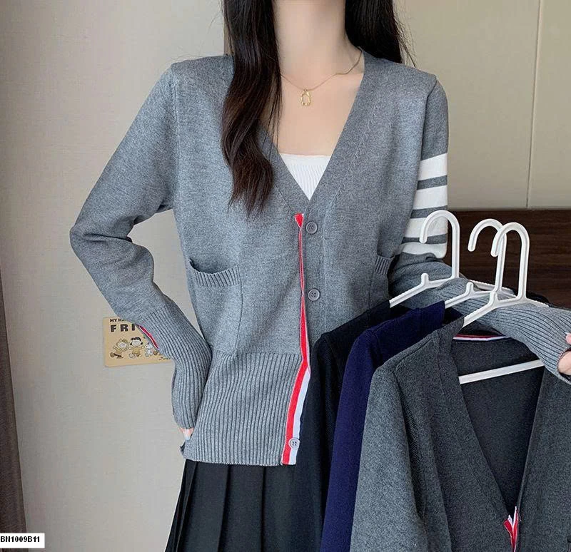 CARDIGAN DỆT KIM 4 SỌC