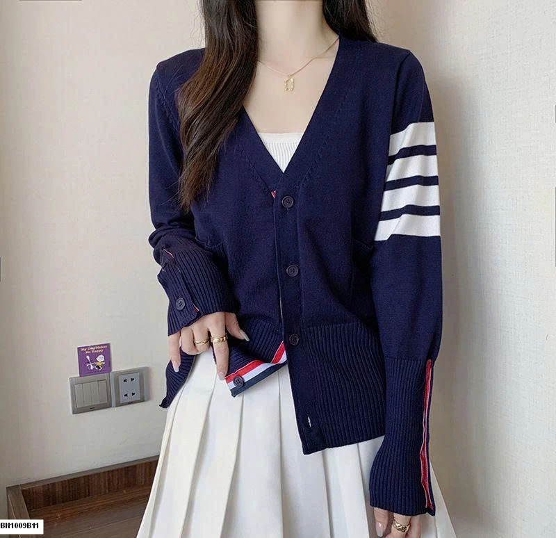 CARDIGAN DỆT KIM 4 SỌC