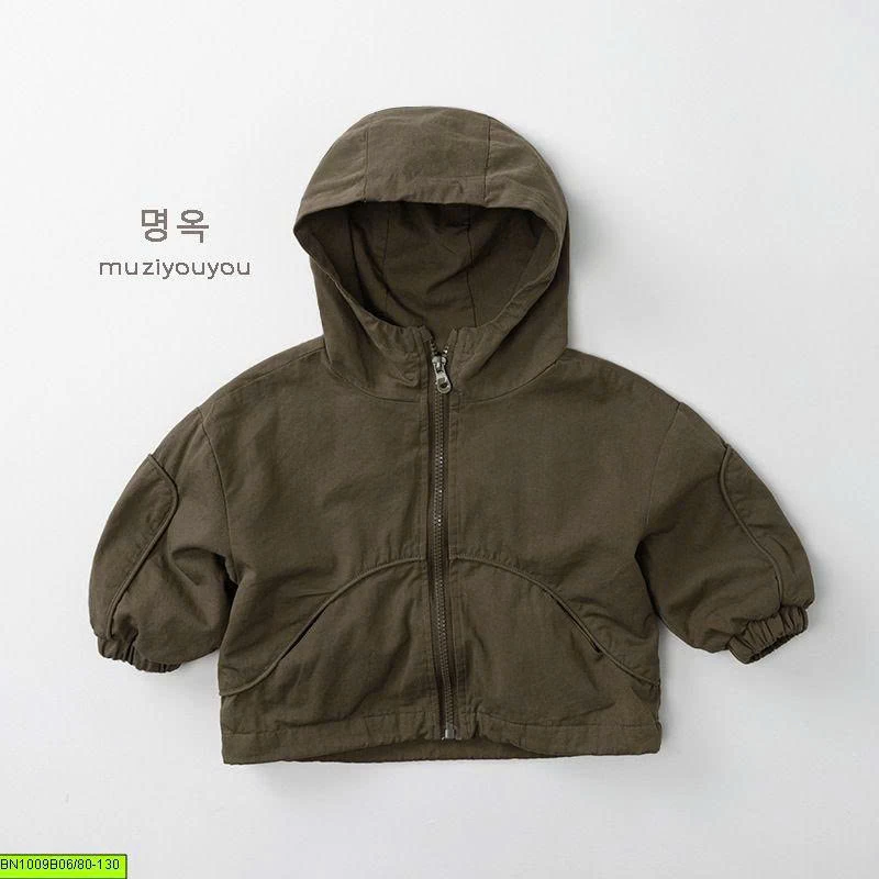 ÁO KHOÁC GIÓ HÀN QUỐC LINE MŨ