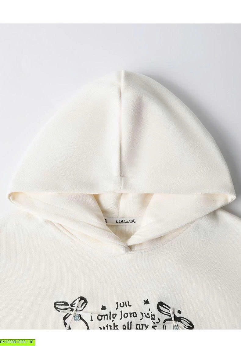 ÁO HOODIE BÉ GÁI IN CHỮ
