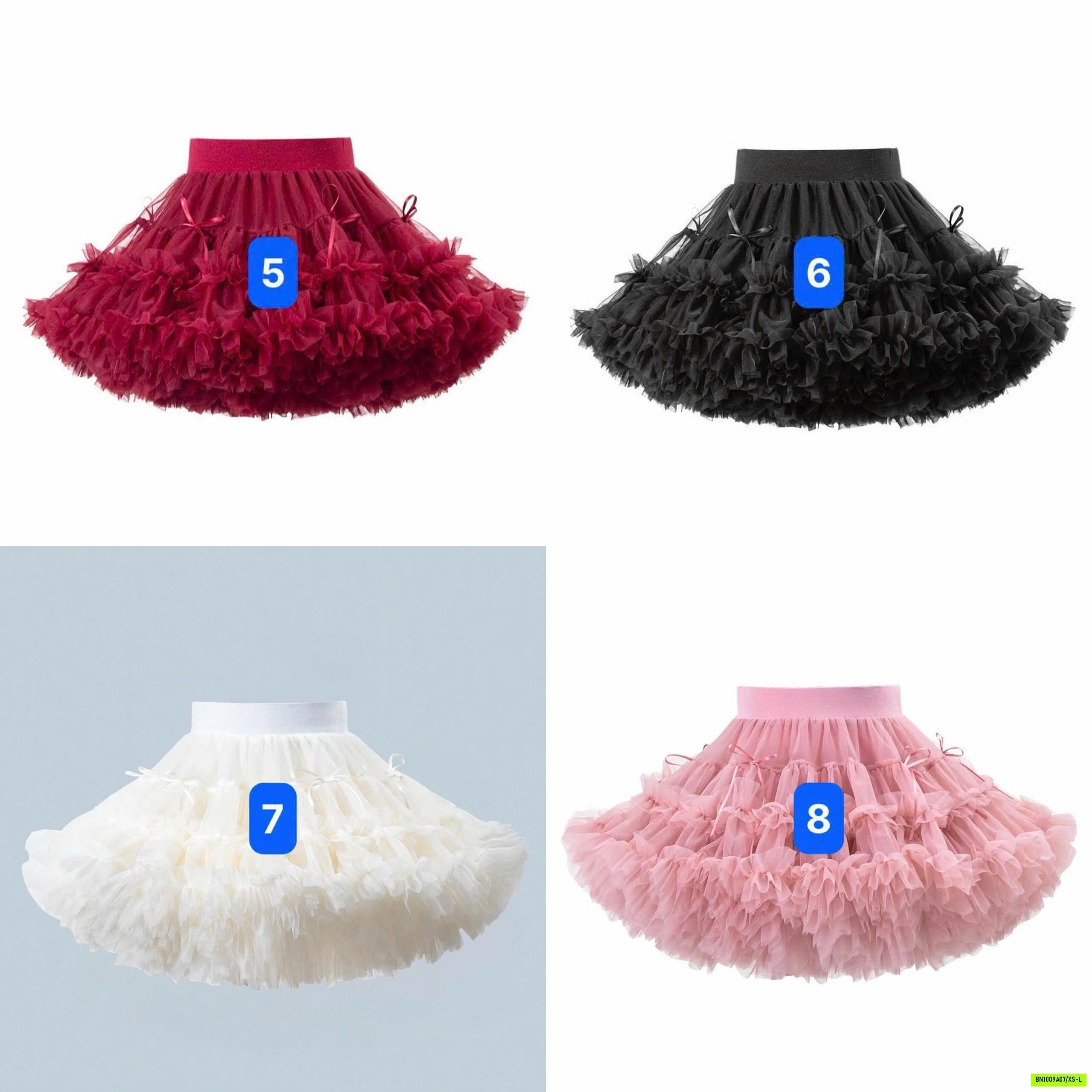 CHÂN VÁY TUTU BỒNG GẮN NƠ