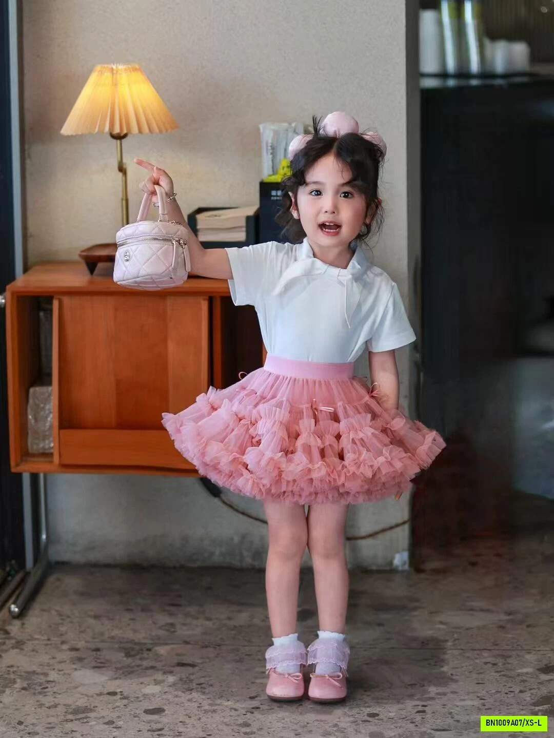 CHÂN VÁY TUTU BỒNG GẮN NƠ
