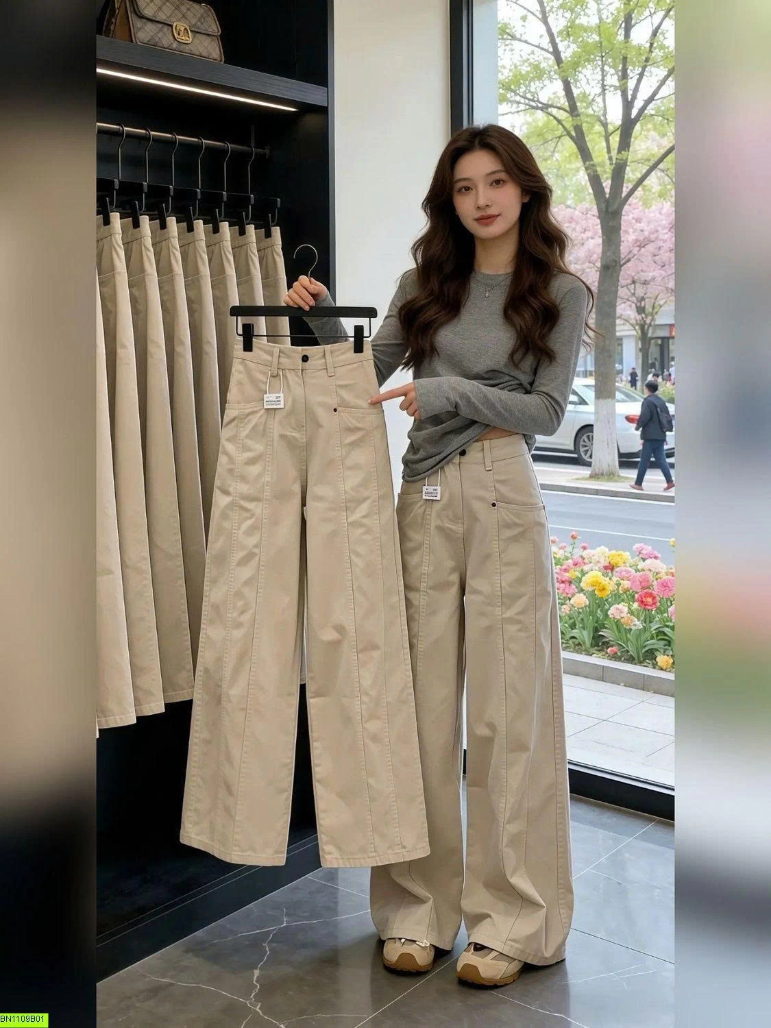 QUẦN KAKI ỐNG ĐỨNG QC