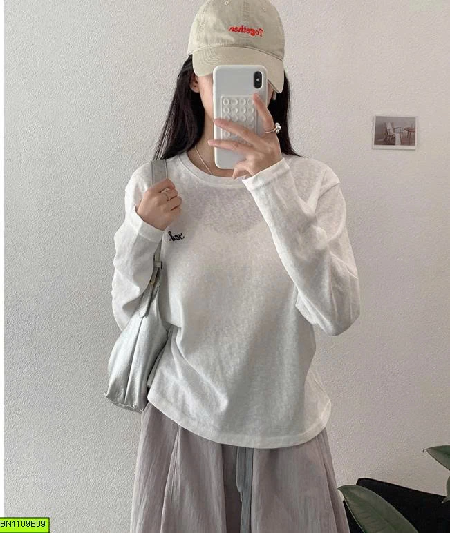 ÁO THUN MỎNG DÀI TAY NỮ