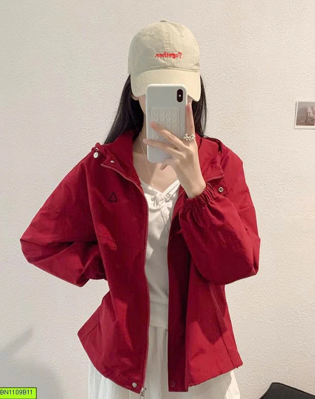 ÁO KHOÁC GIÓ TRƠN MÀU NỮ