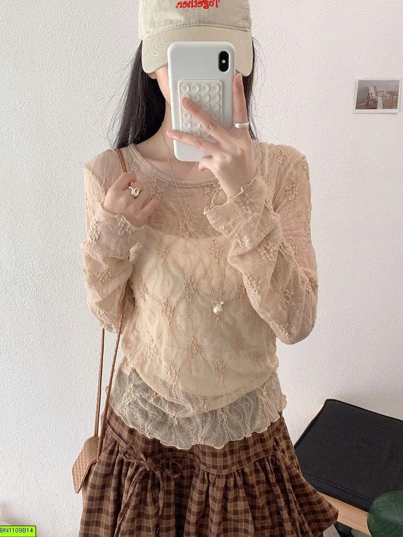 ÁO REN LƯỚI NỮ QUYẾN RŨ
