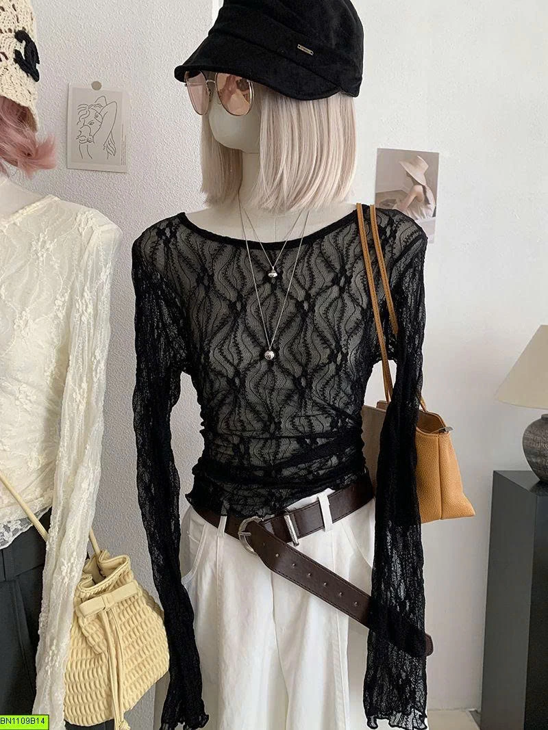 ÁO REN LƯỚI NỮ QUYẾN RŨ