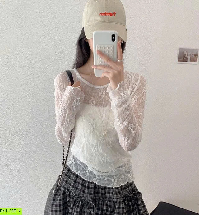 ÁO REN LƯỚI NỮ QUYẾN RŨ