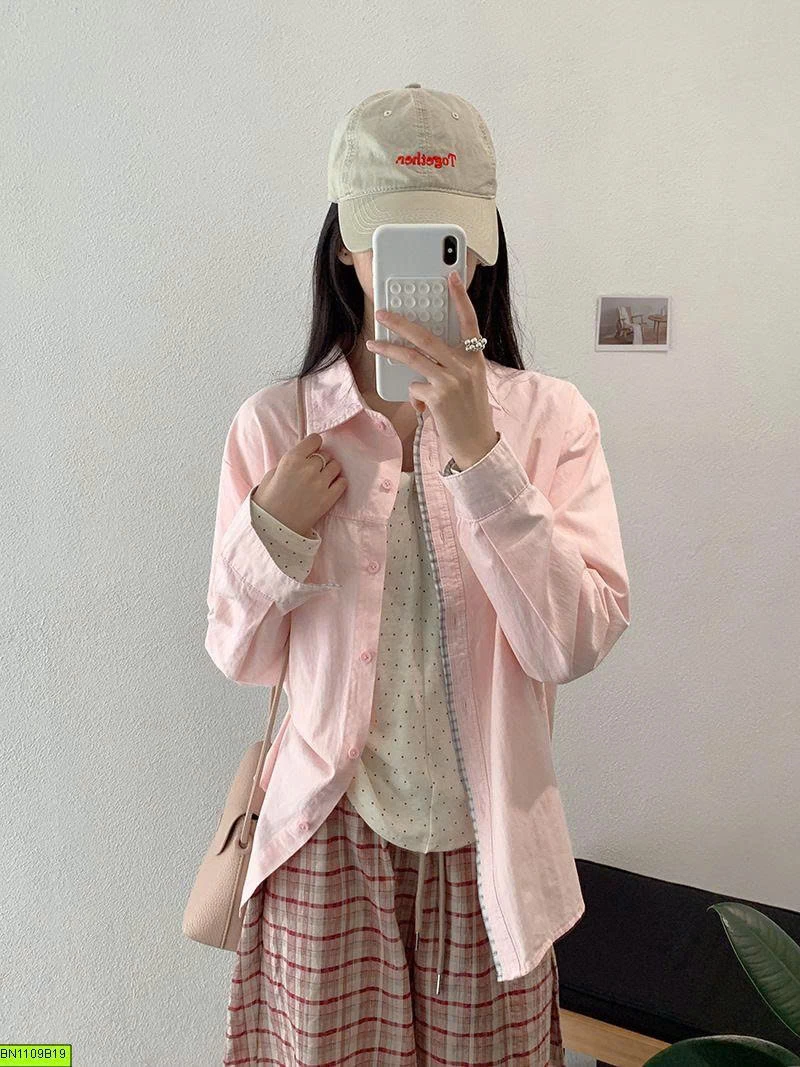 ÁO SƠ MI PHỐI VIỀN CARO