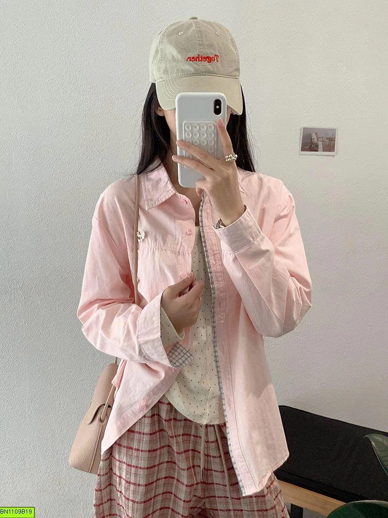 ÁO SƠ MI PHỐI VIỀN CARO
