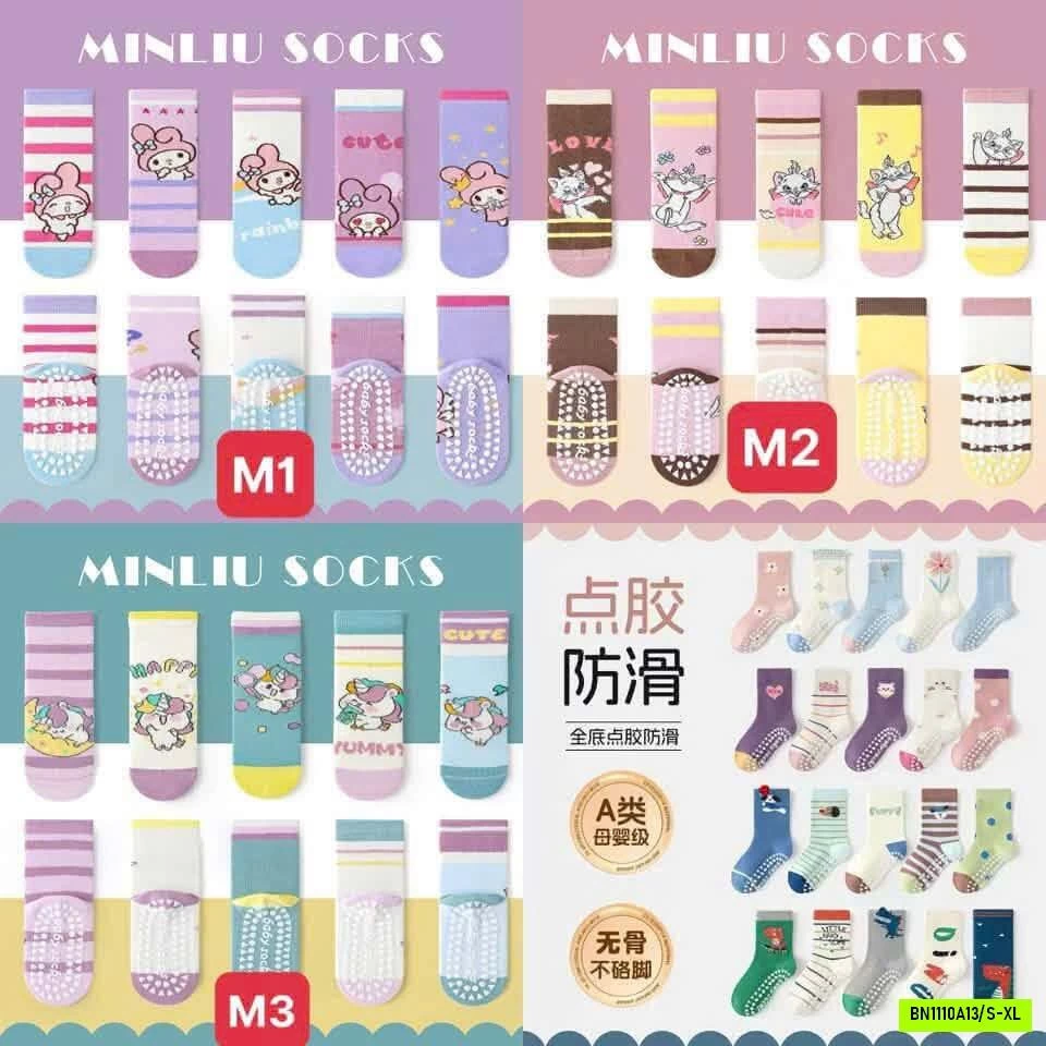SET 5 ĐÔI TẤT CHỐNG TRƯỢT MINLIU