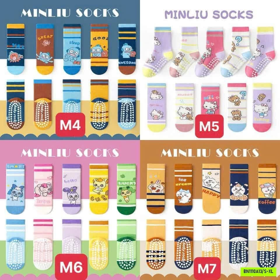 SET 5 ĐÔI TẤT CHỐNG TRƯỢT MINLIU