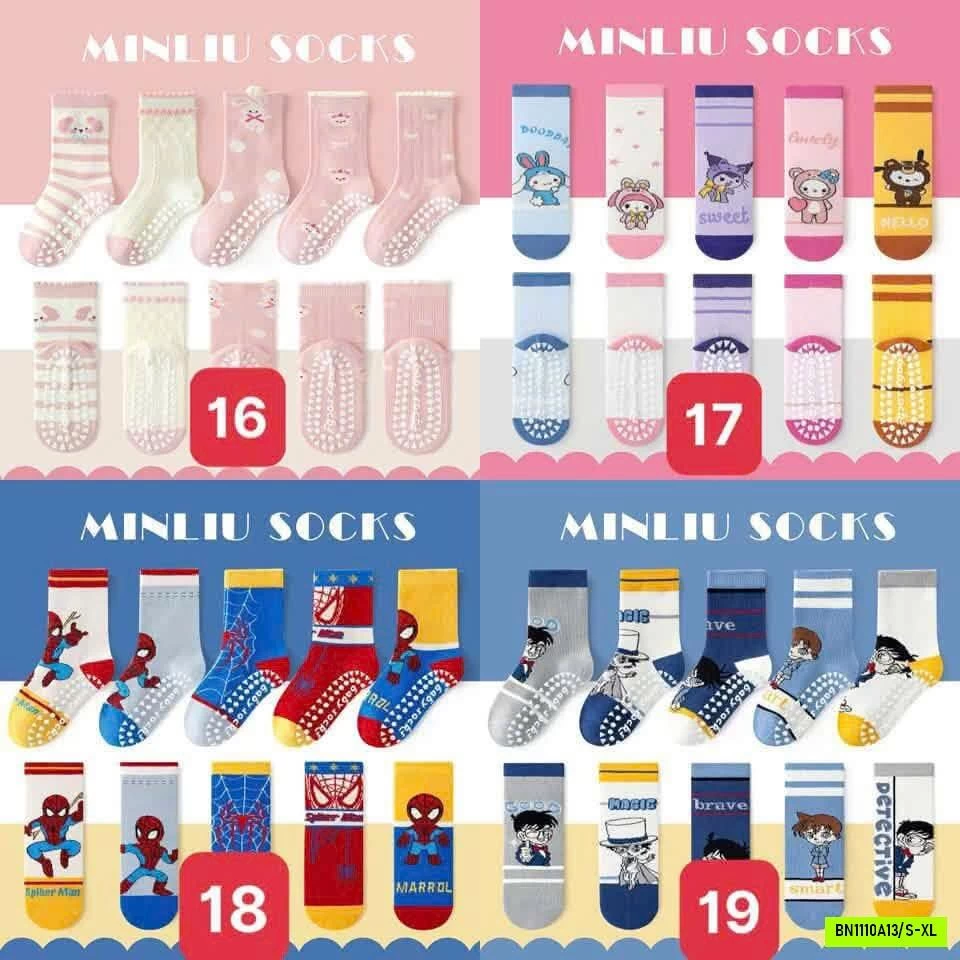 SET 5 ĐÔI TẤT CHỐNG TRƯỢT MINLIU