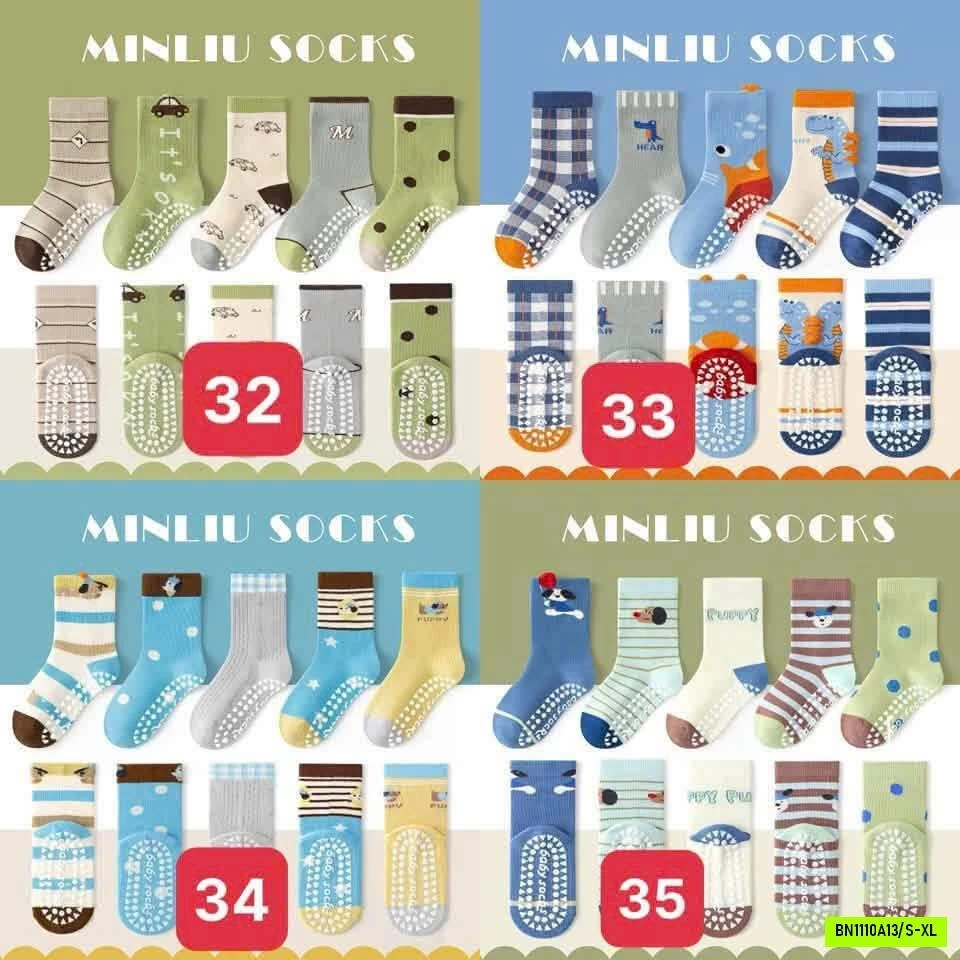 SET 5 ĐÔI TẤT CHỐNG TRƯỢT MINLIU
