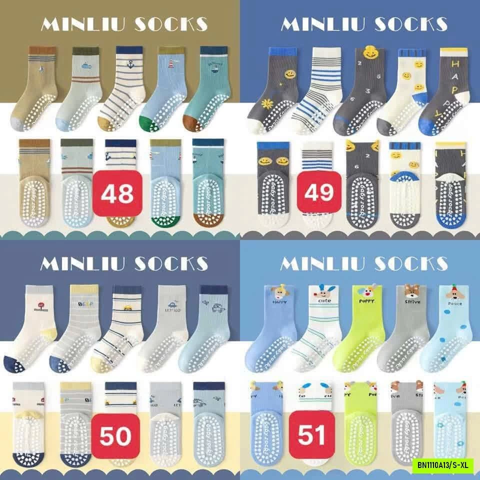 SET 5 ĐÔI TẤT CHỐNG TRƯỢT MINLIU