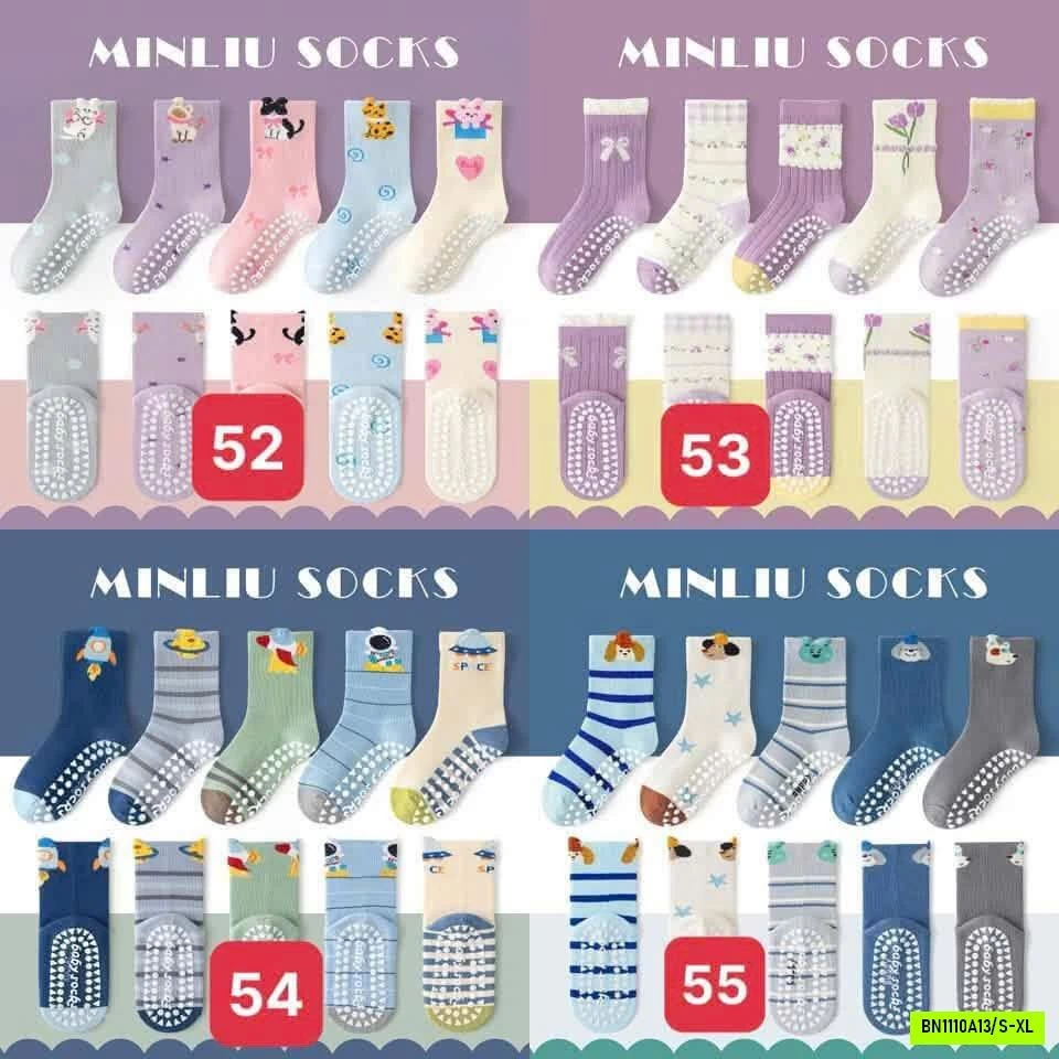 SET 5 ĐÔI TẤT CHỐNG TRƯỢT MINLIU