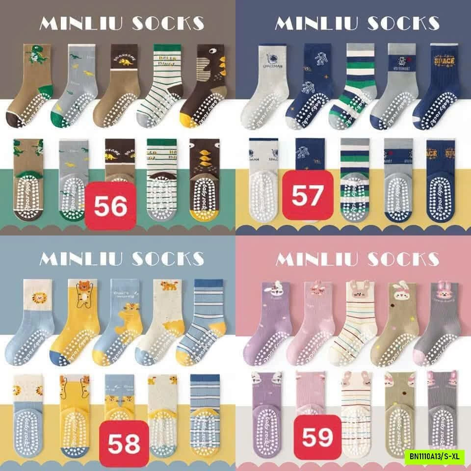 SET 5 ĐÔI TẤT CHỐNG TRƯỢT MINLIU