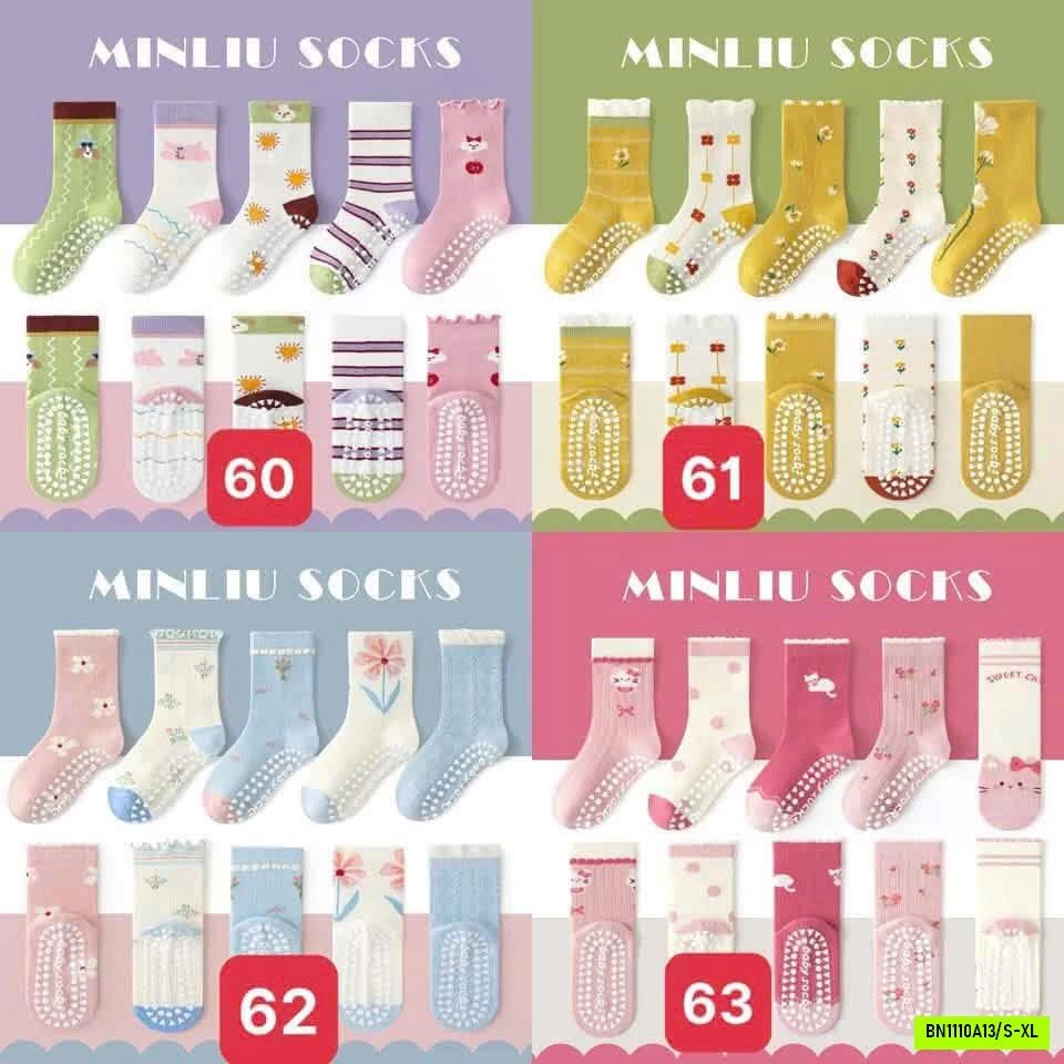 SET 5 ĐÔI TẤT CHỐNG TRƯỢT MINLIU