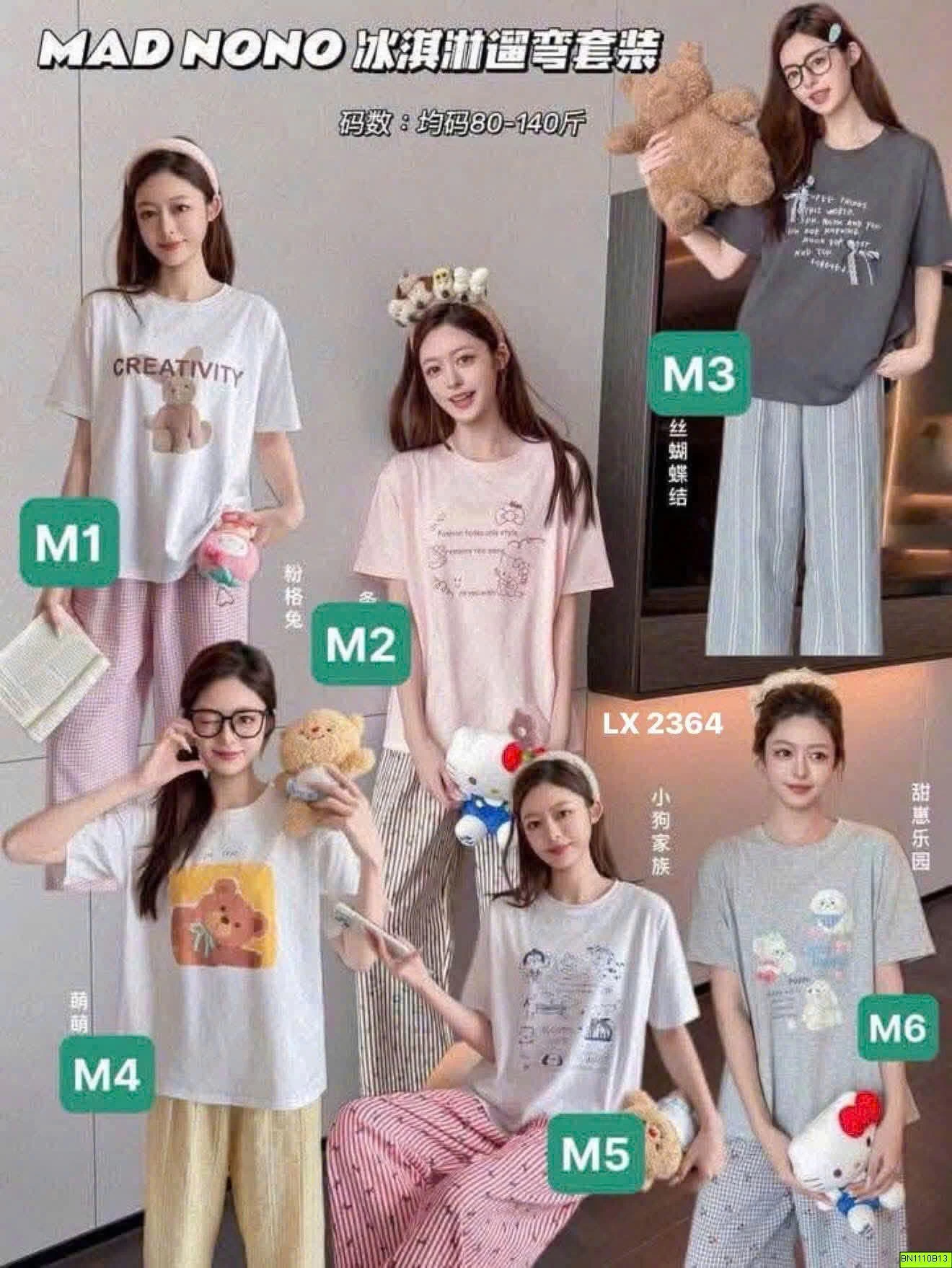 BỘ MẶC NHÀ  MAD NOÔN