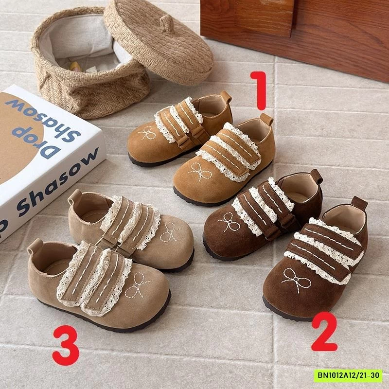 GIÀY BÚP BÊ DA LỘN VIỀN REN TIỂU THƯ