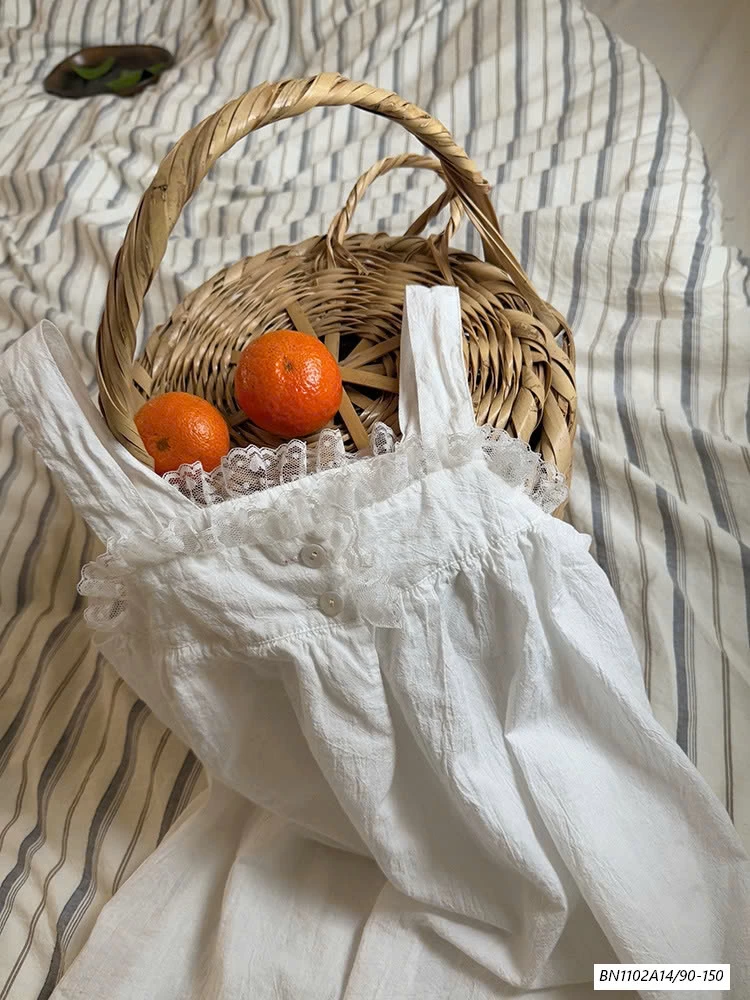 ĐẦM THÔ MỀM 2 DÂY TRẮNG