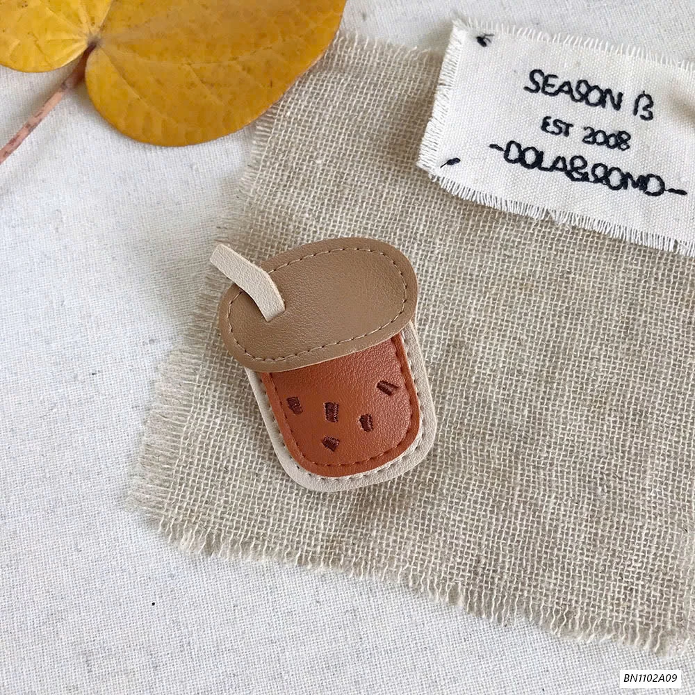 SÉT KẸP+CHUN BUỘC TÓC TRÀ SỮA